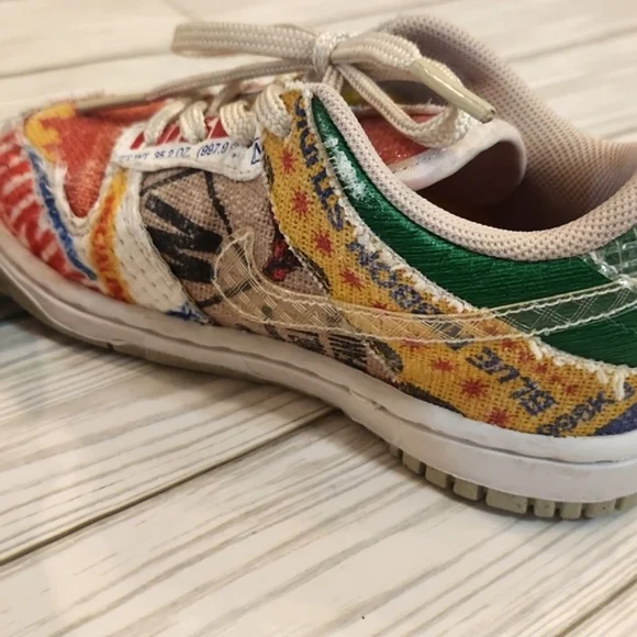 Toddler Nike Dunk Low Special Edition "City Market" sneakers size 9.